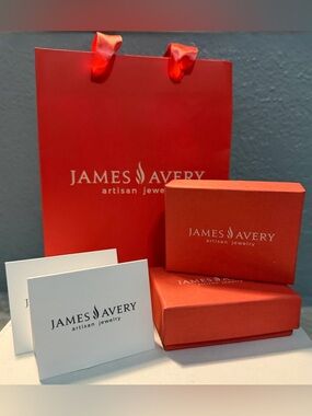 Two Empty James Avery Boxes & A Small Gift Bag